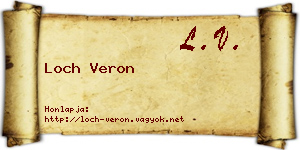 Loch Veron névjegykártya